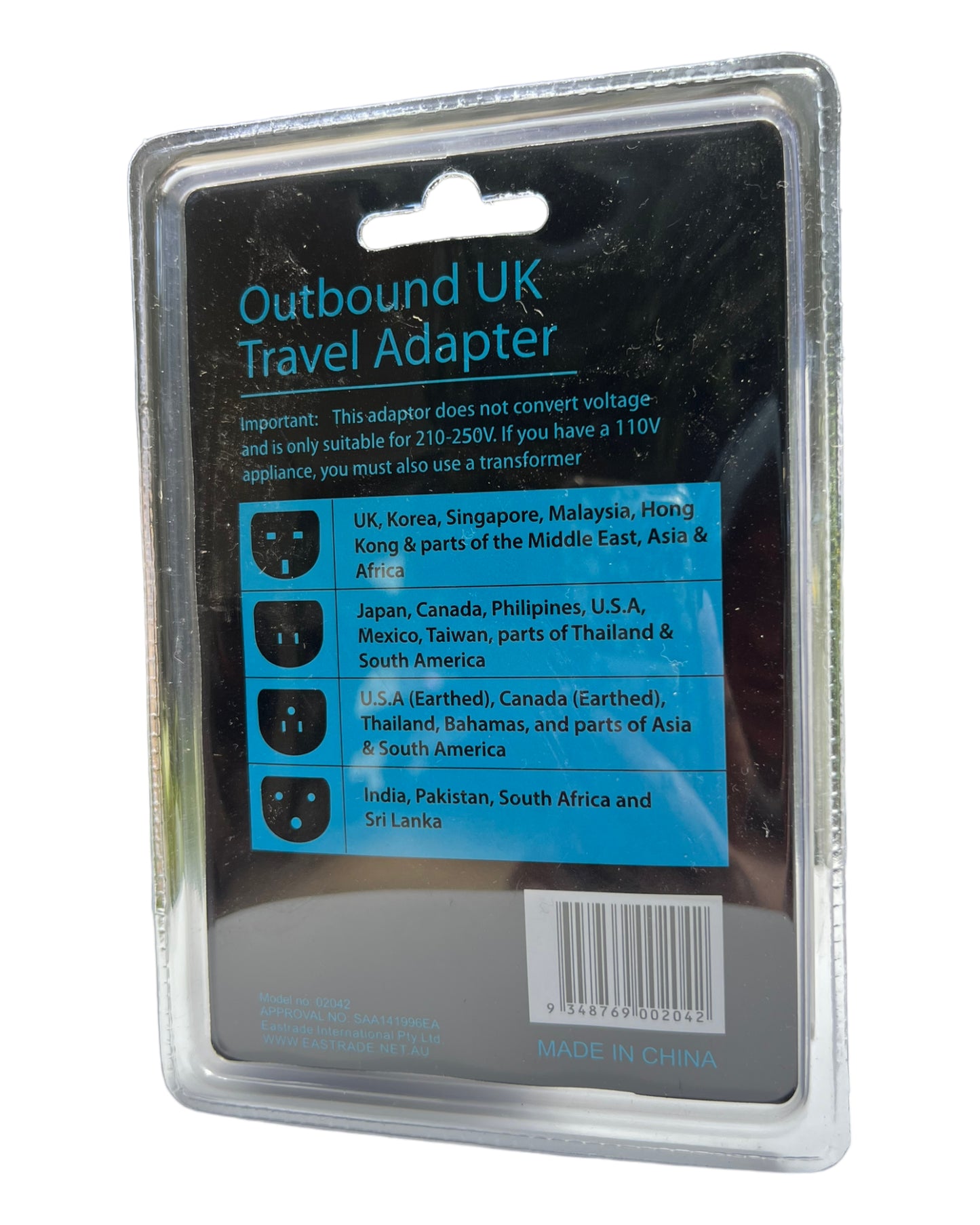 TRAVEL ADAPTER Outbound UK