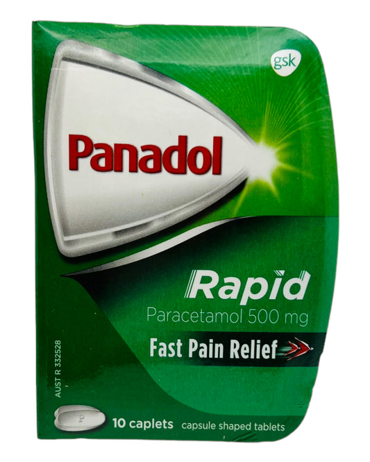 Panadol Rapid Paracetamol 500mg Fast Pain Relief 10 Pack