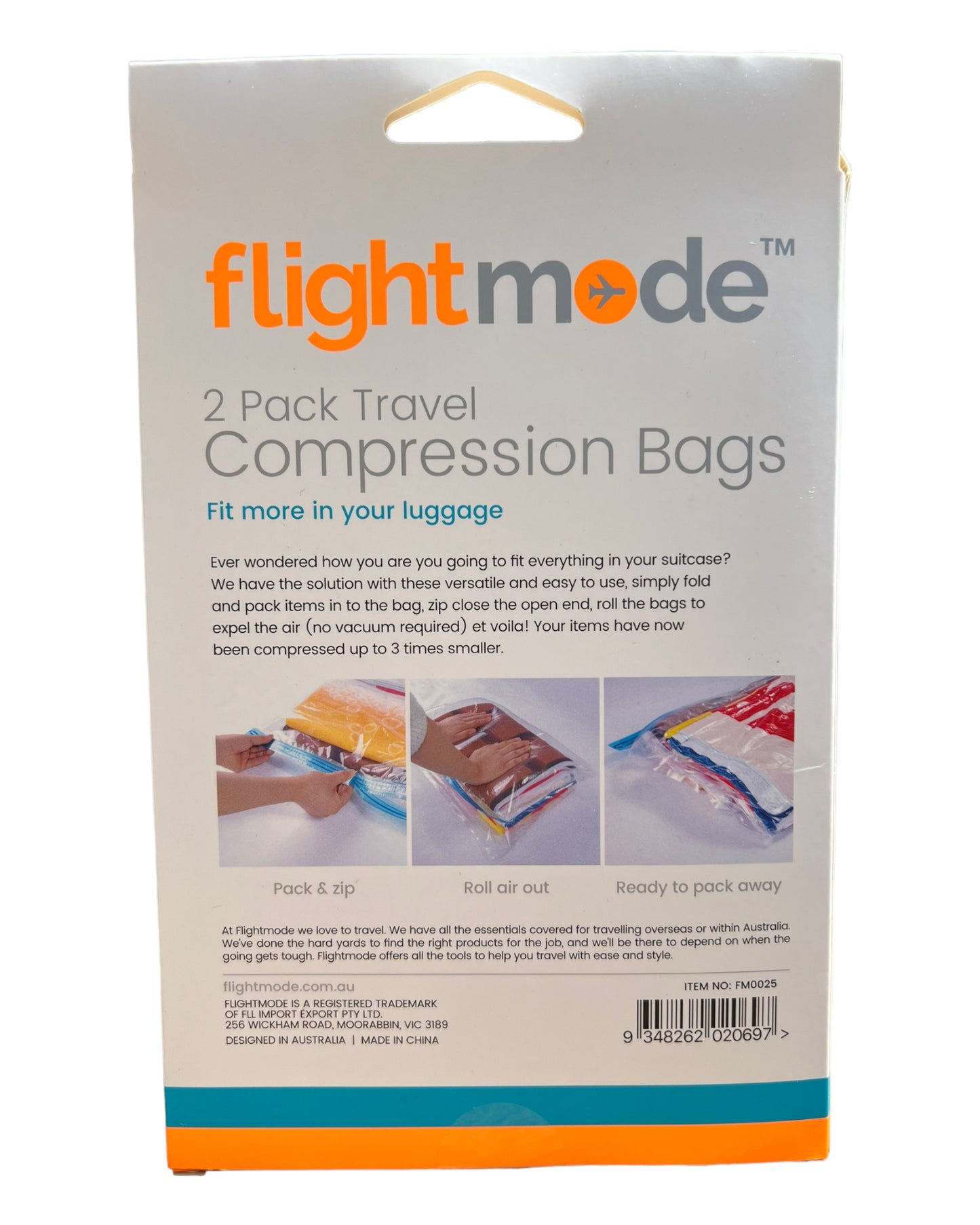 FLIGHTMODE Travel Compression Bags - 2 Pack