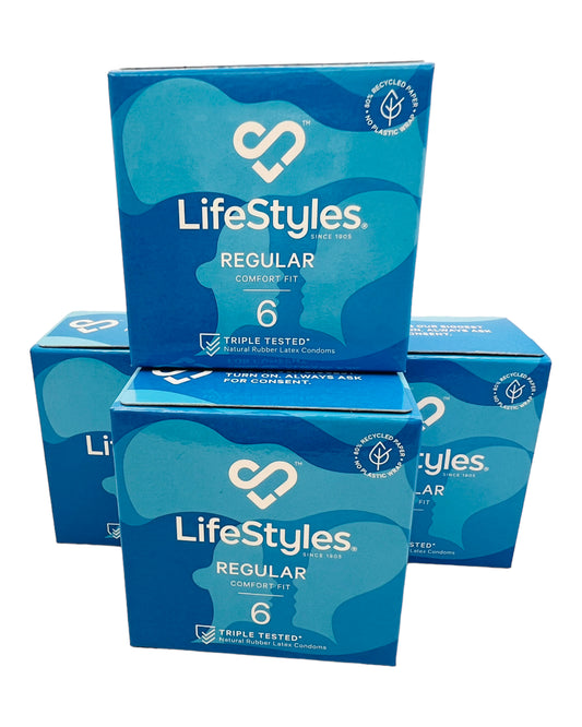 LifeStyles Regular Comfort Fit Condoms 6 Pack