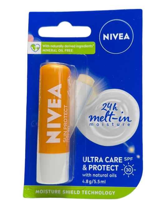 NIVEA 24hr Melt In Ultra Care & Protect SPF30 Lip Balm 4.8g