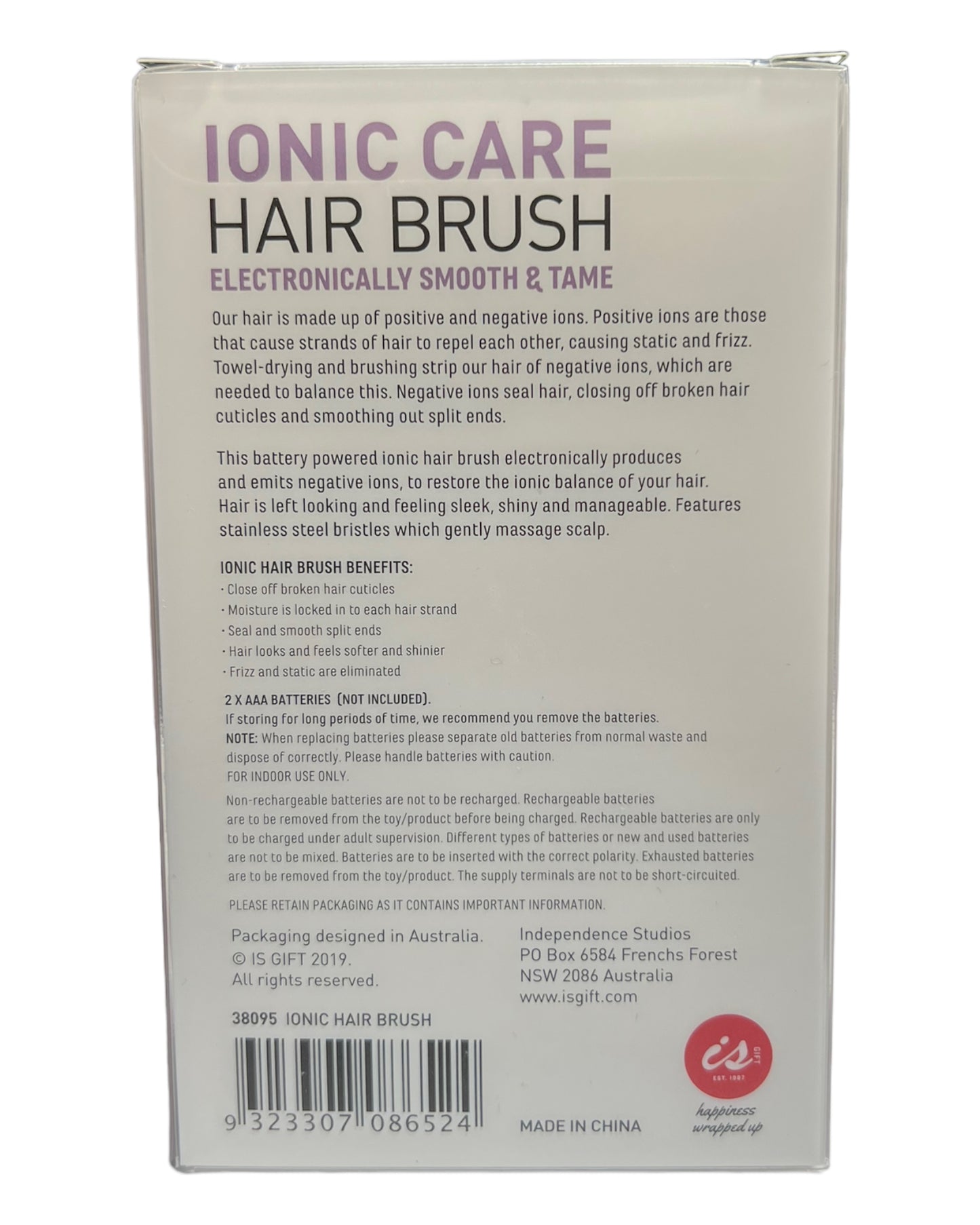 IONIC CARE Hair brush