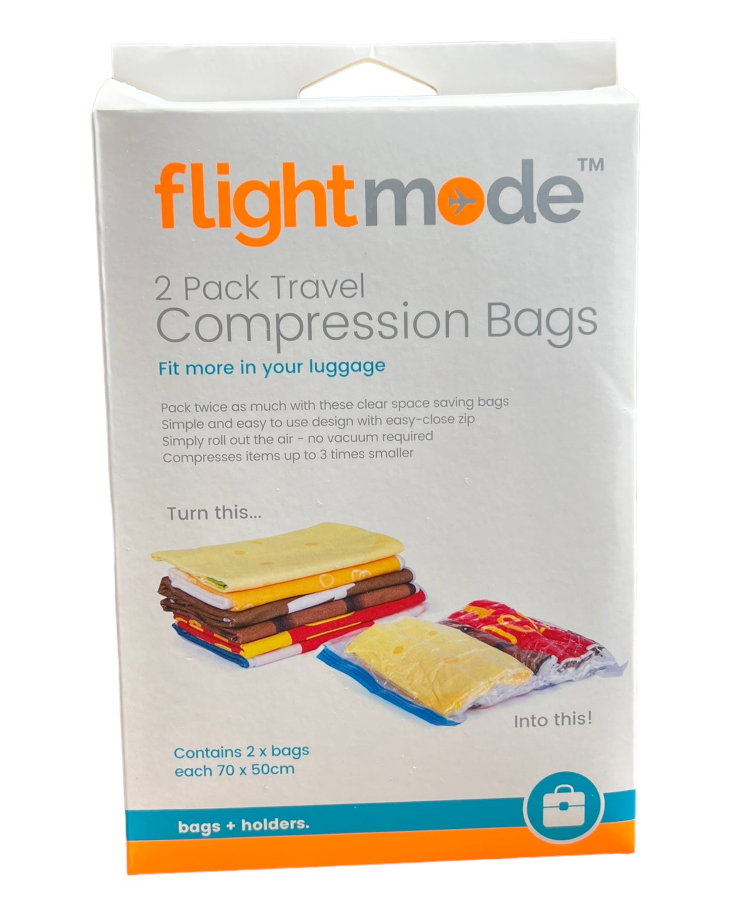 FLIGHTMODE Travel Compression Bags - 2 Pack