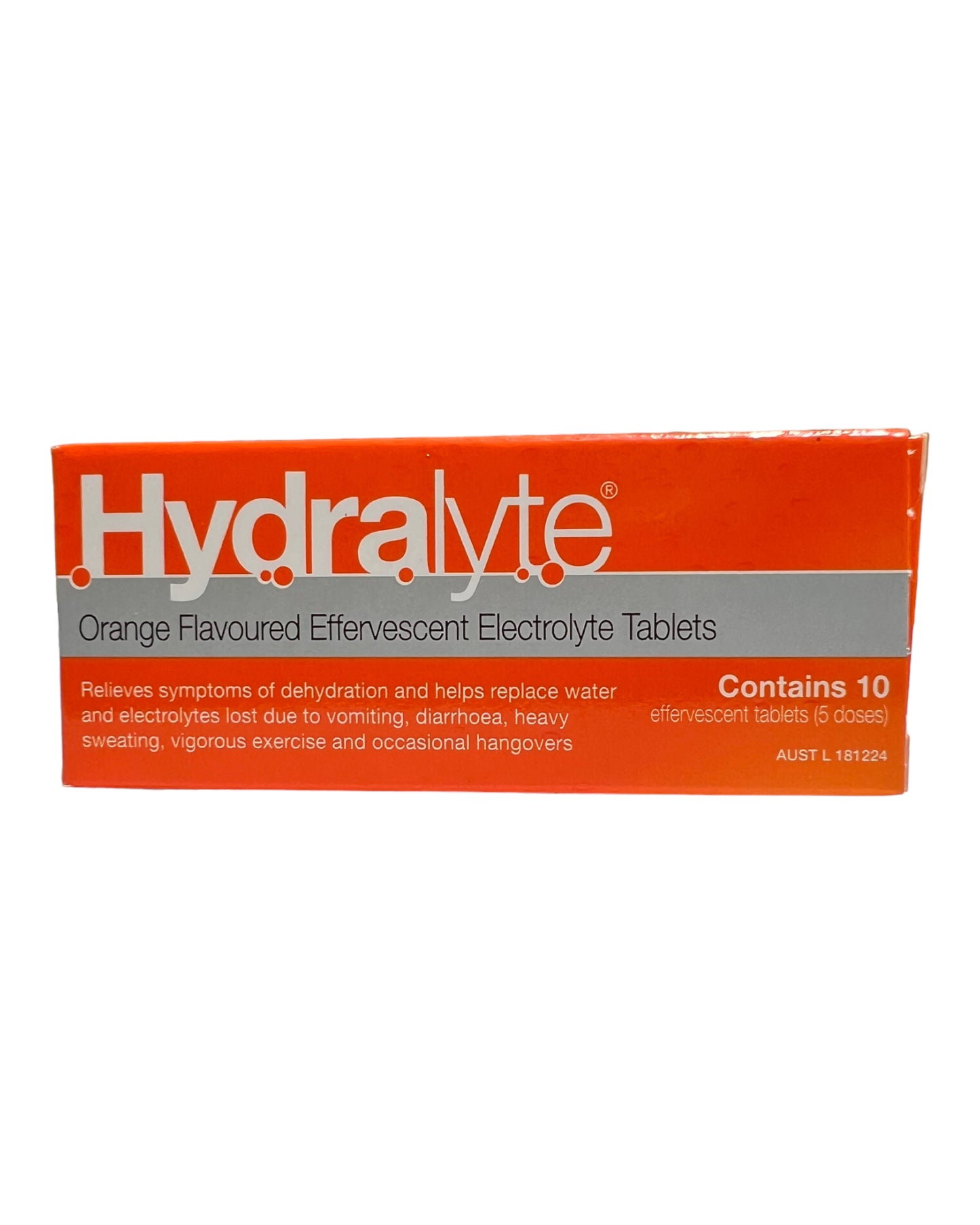 HYDRALYTE Orange Flavoured Effervescent Electrolyte Tablets 10 Pack