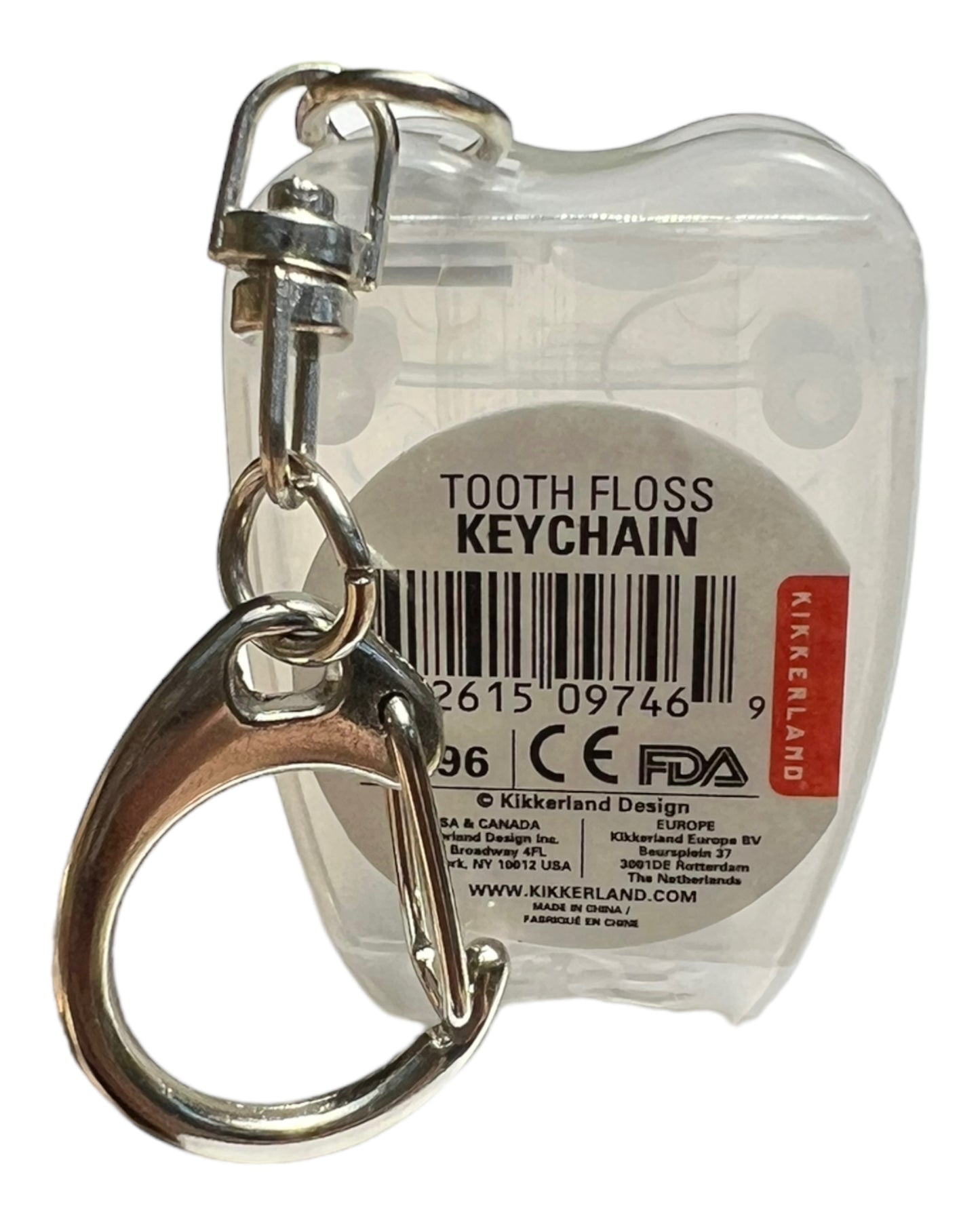 Kikkerland Tooth Floss Keychain 15m