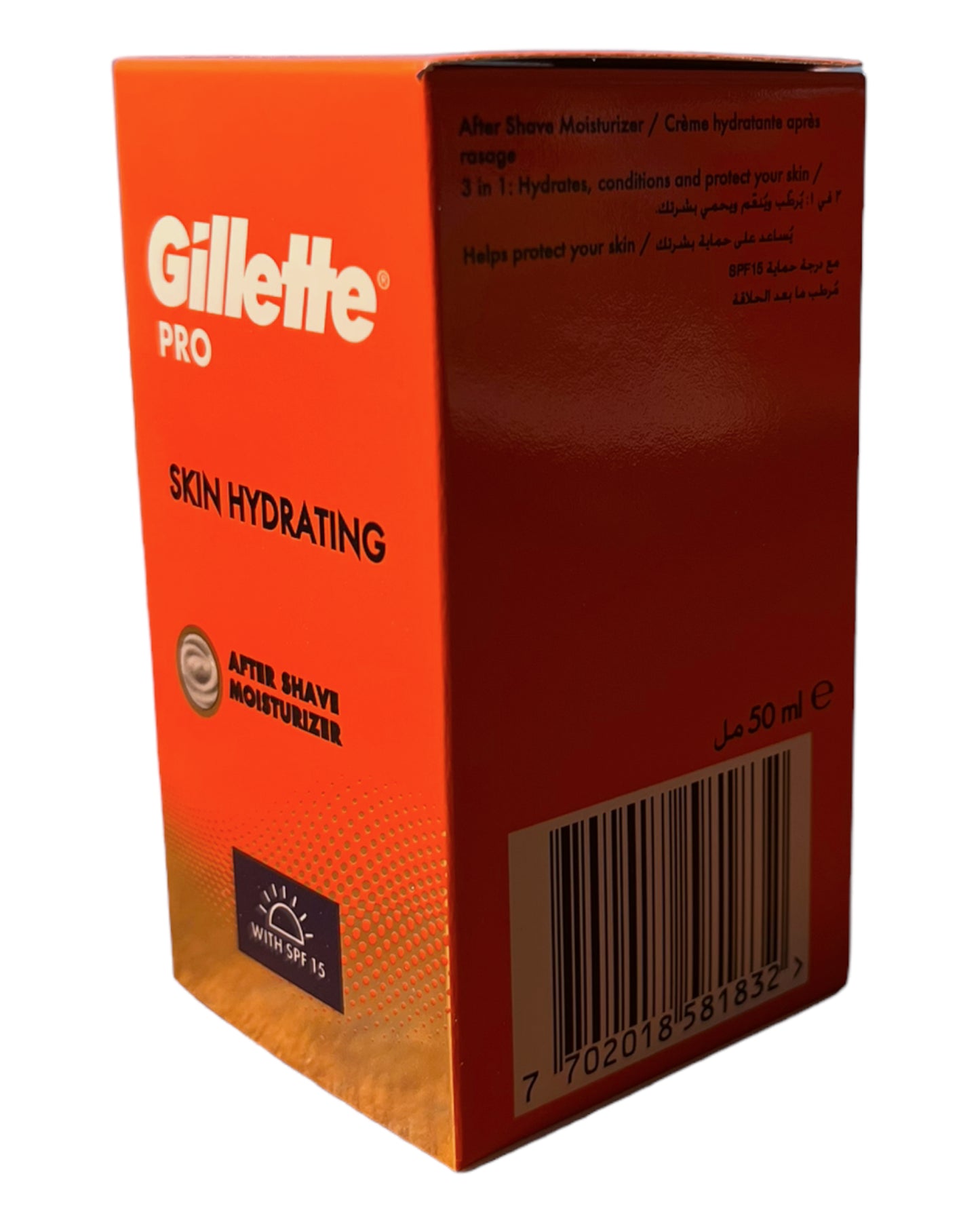 GILLETTE Pro Skin Hydrating After Shave Moisturiser SPF 15 50ml