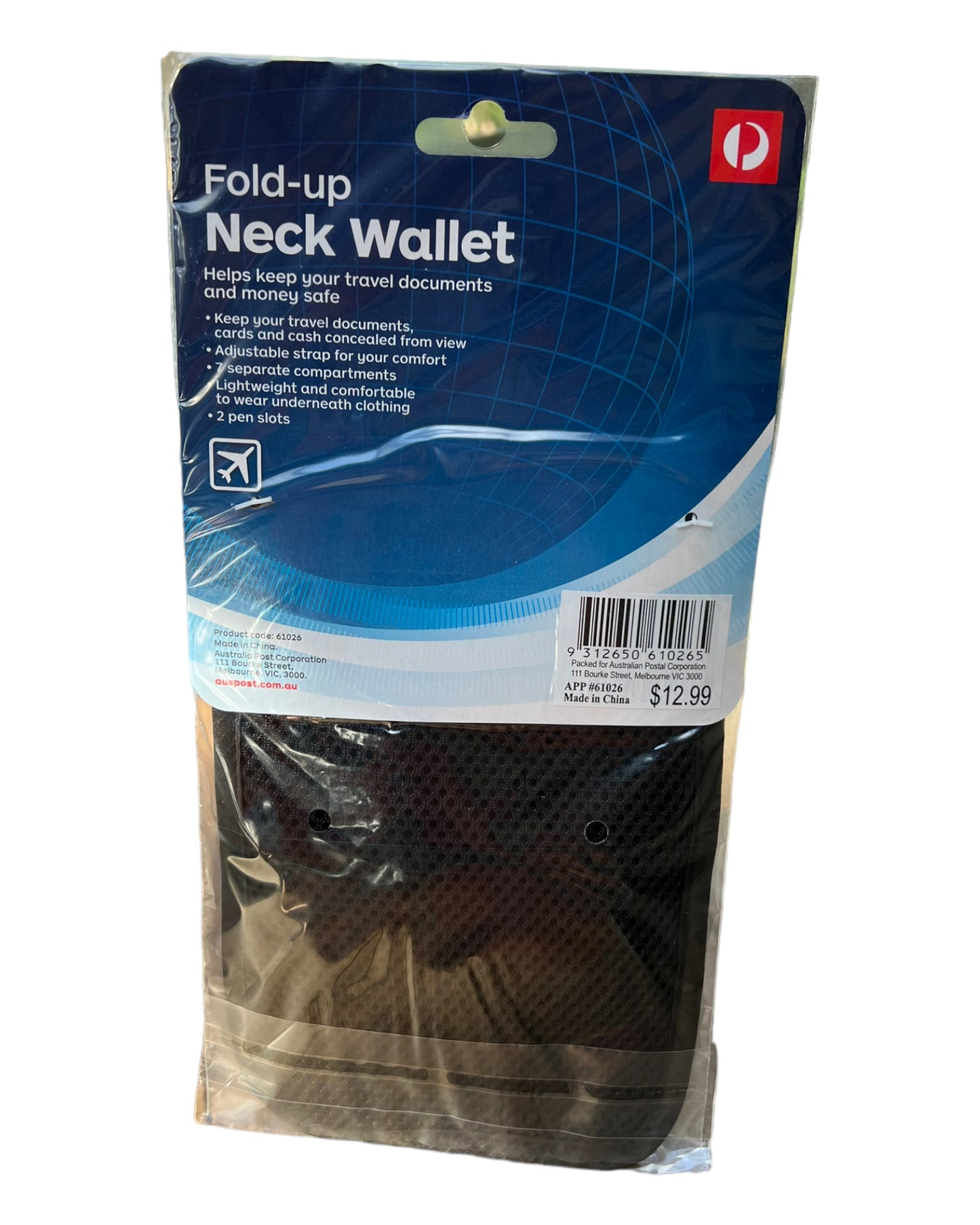 AUSTRALIA POST Fold-Up Neck Wallet