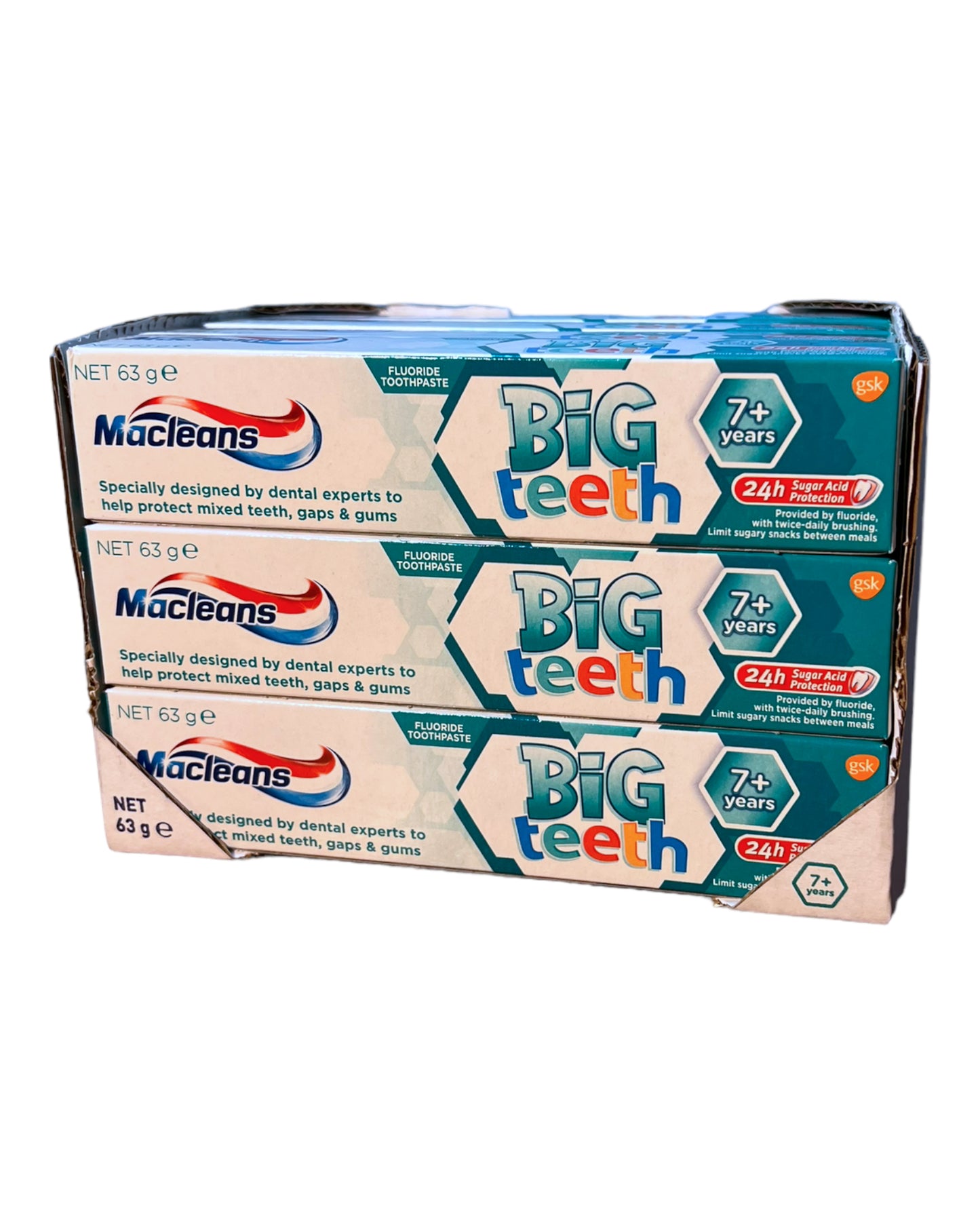 MACLEANS Kids Big Teeth Toothpaste 7+ Years 63g