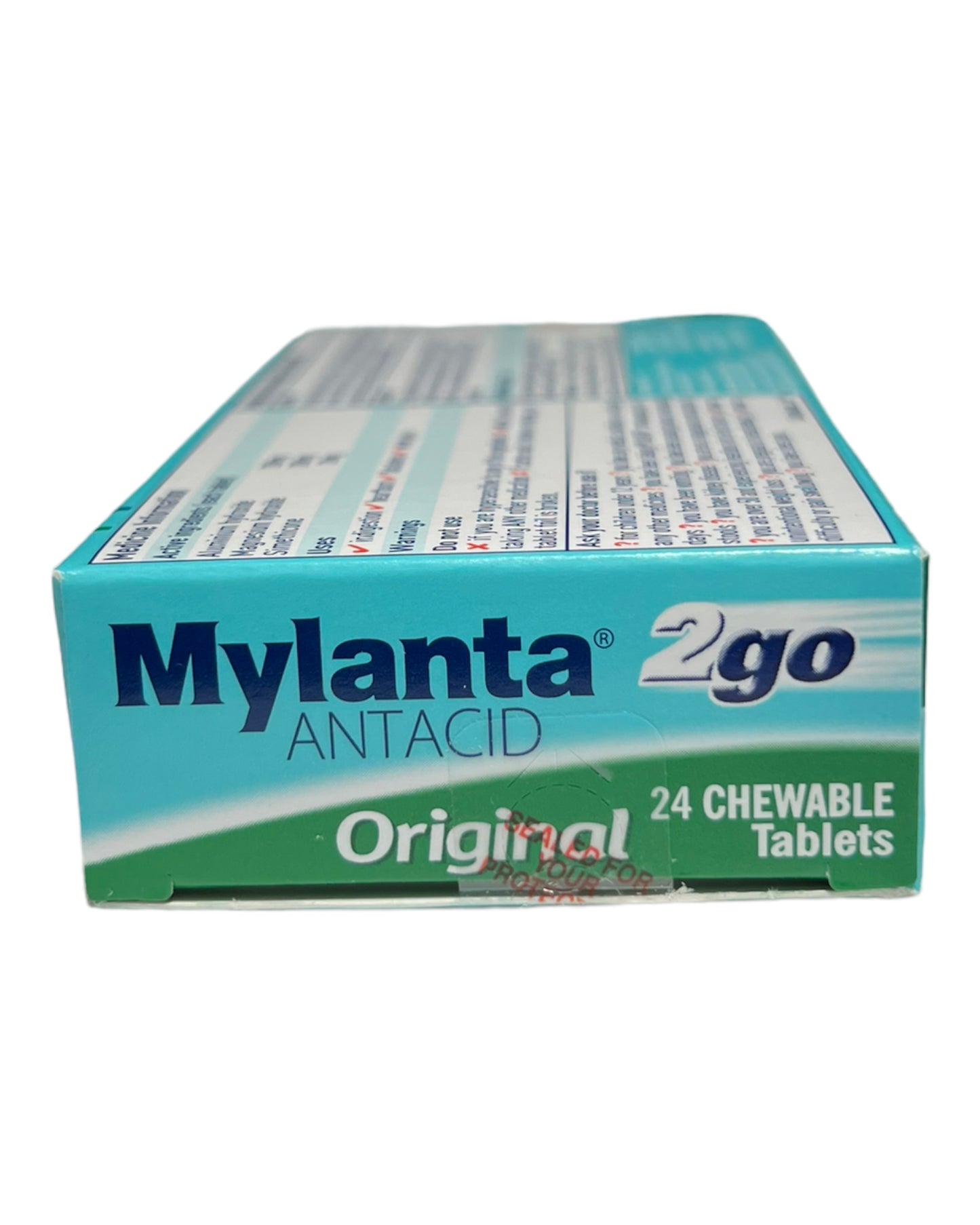 MYLANTA 2GO Original Chewable Tablets 24 Pk - Lemon Mint