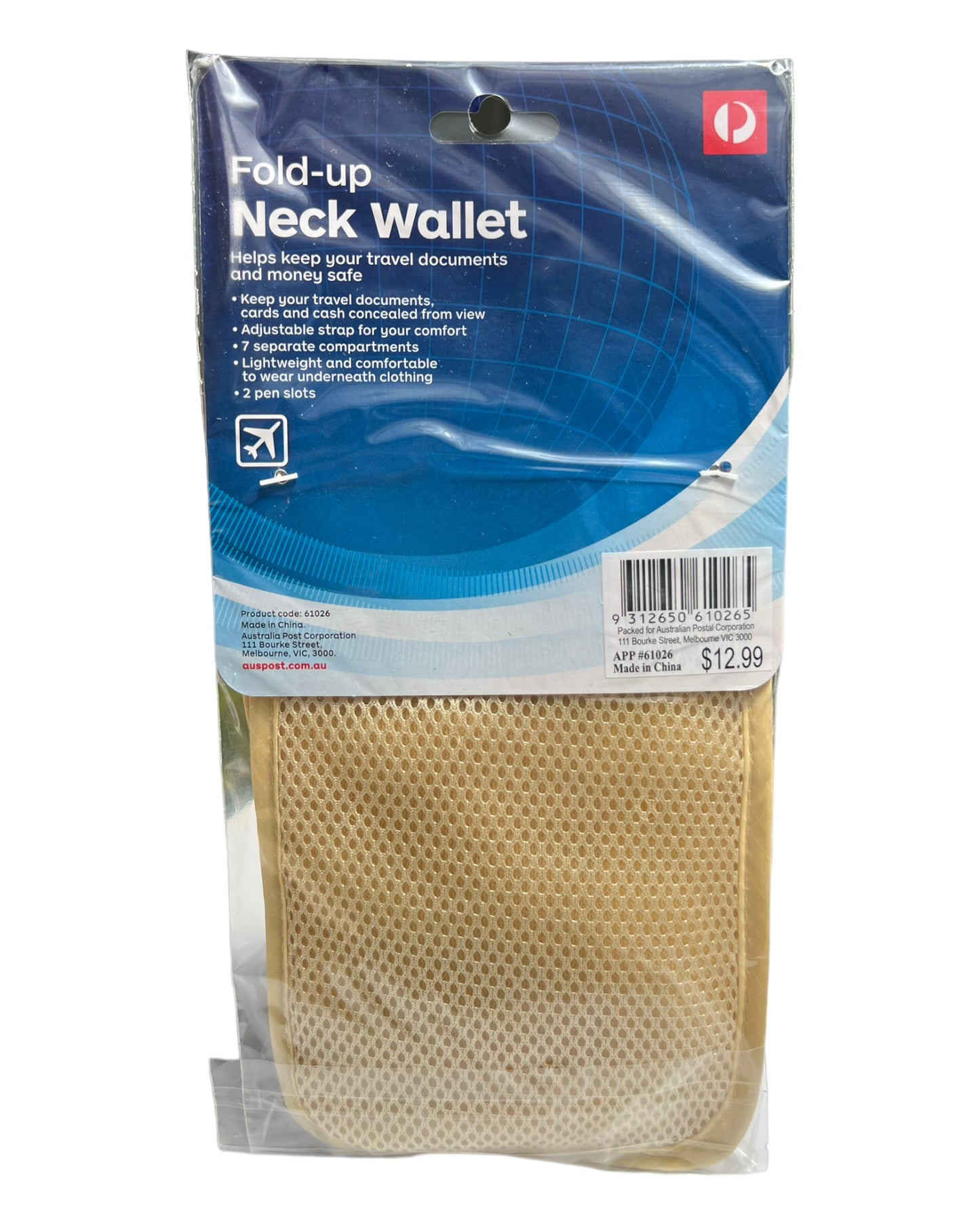 AUSTRALIA POST Fold-Up Neck Wallet