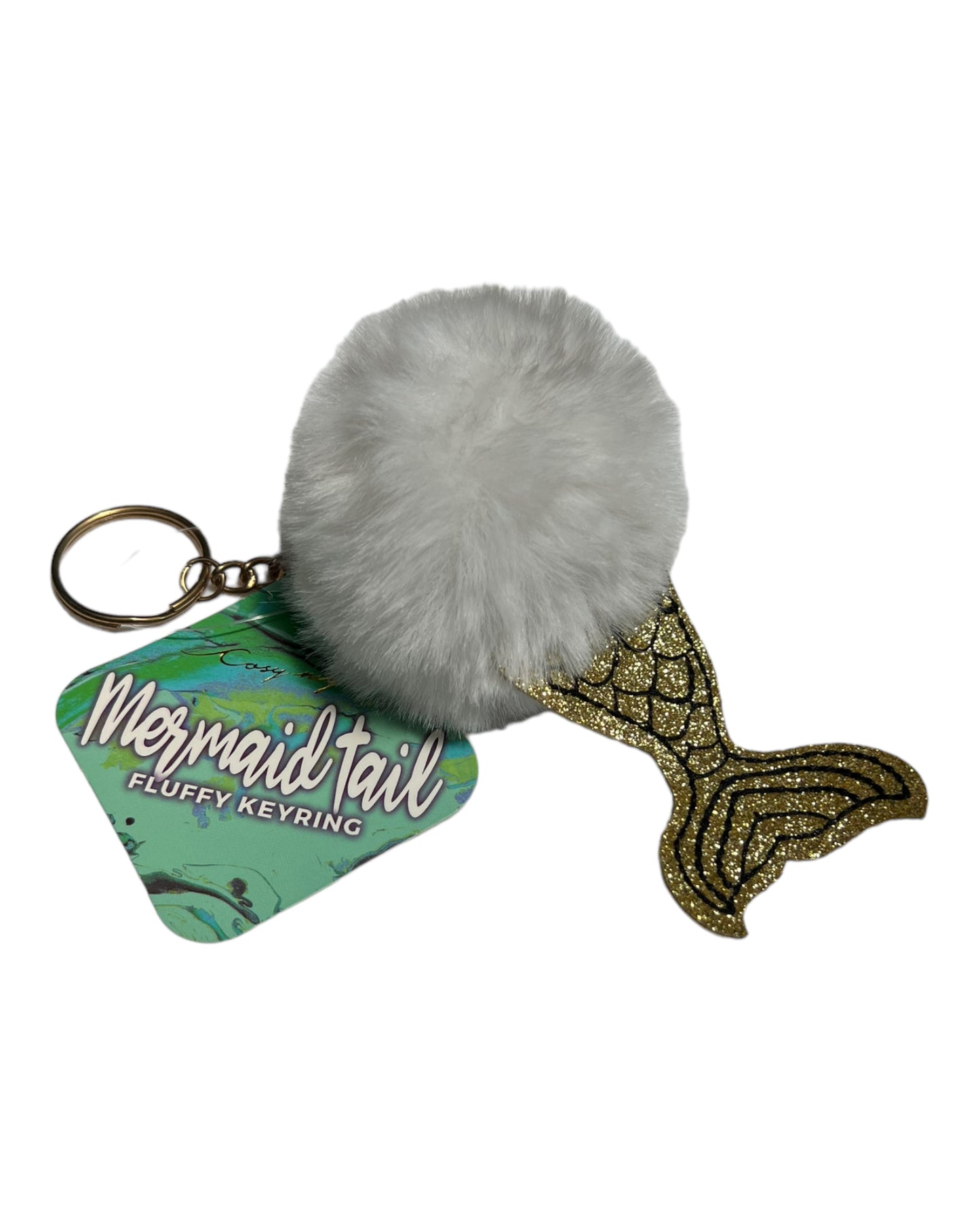 MERMAID Fluffy key Ring