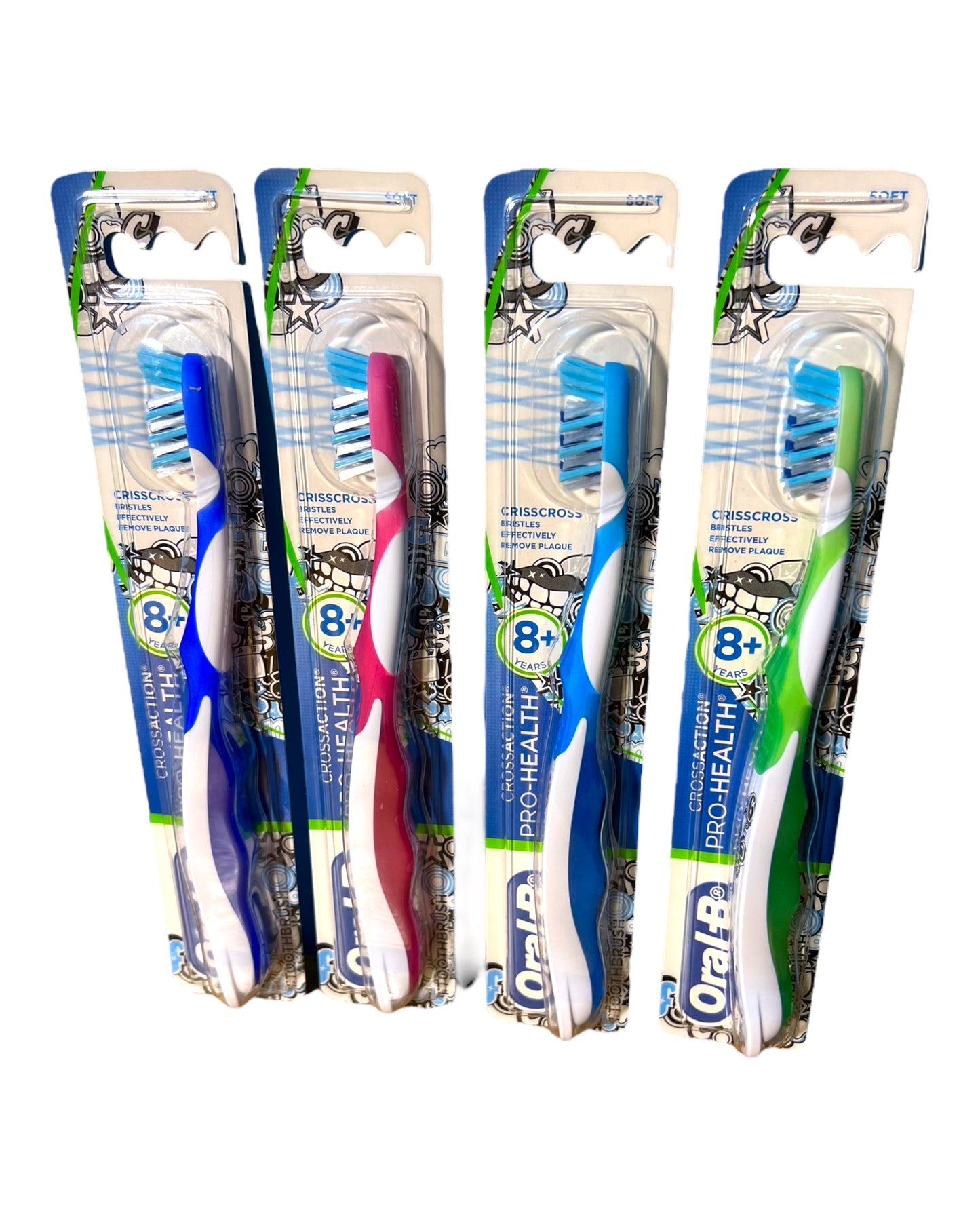 ORAL B Pro Health Cross Action Kids Toothbrush Soft 8+ Years